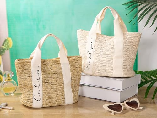 Bolso de playa personalizado con nombre miniatura 3