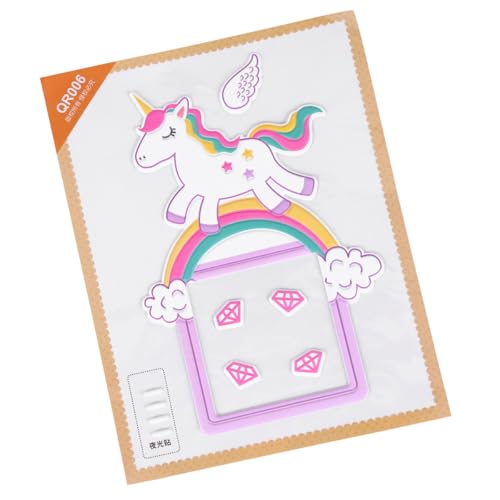 Vinilo Decorativo Unicornio 3D Luminoso para Pared