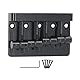 E-Bass-Brücke, Verstellbare Aktionshöhe, Verdickte Grundplatte für Erweiterten Sound, 4-Saiter-Bass-Brücke mit Sechskantschlüssel Zum Austausch (Black)