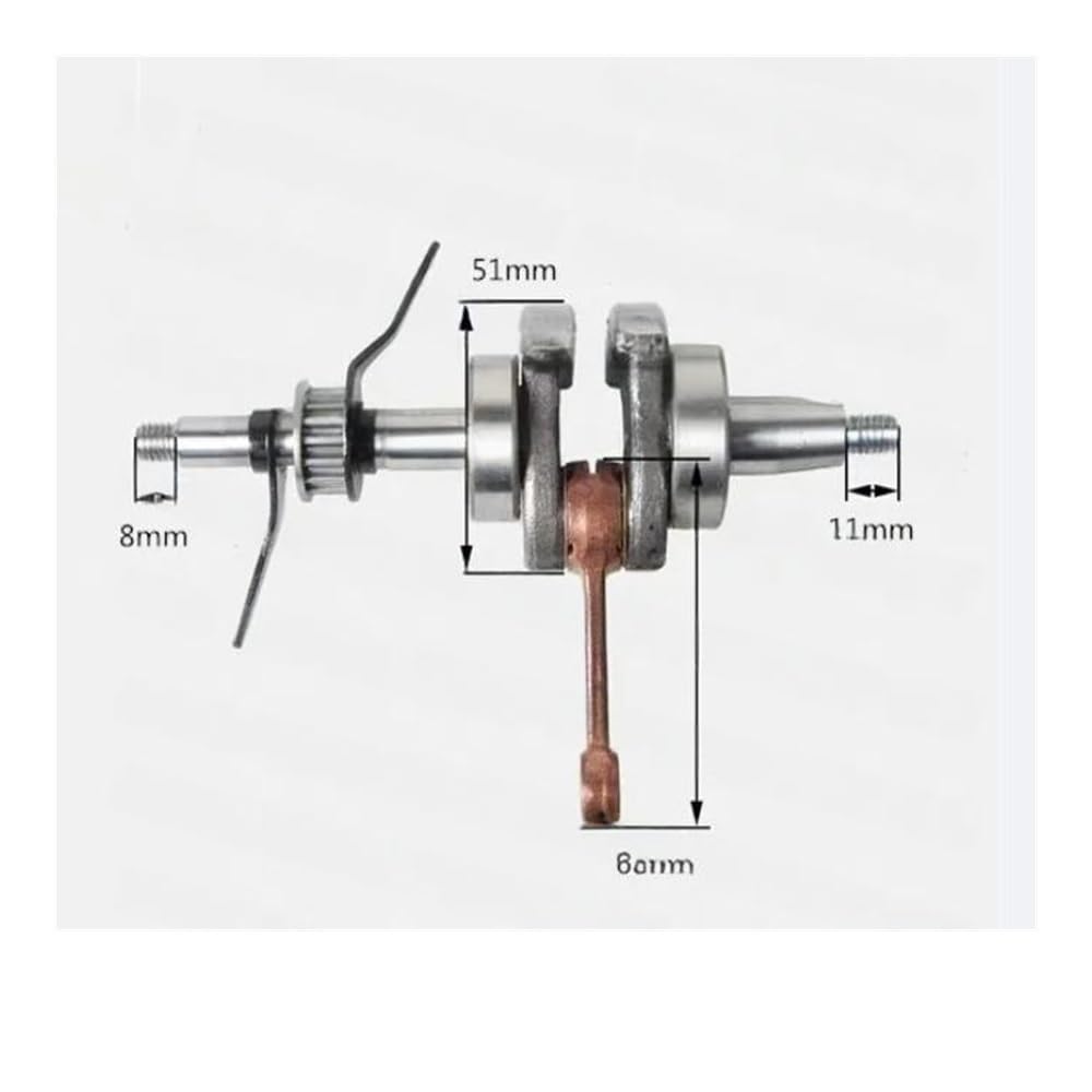 Cigüeñal Compatible con Motor de cortacésped de 4 Tiempos GX35 de 35 CC