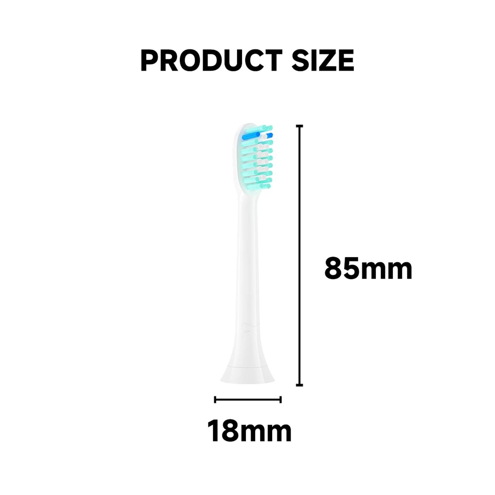 Cabezales de cepillo, compatible con Philips | Cabezales de plástico para cepillado diario y reemplazo periódico(20B10)