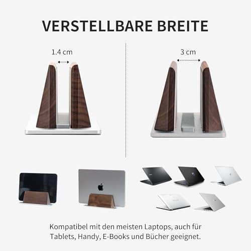 Support vertical ordinateur portable avec station réglable pour MacBook Pro - 3