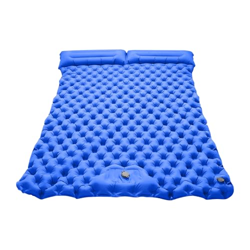 Ergocar Camping Sleeping Pad, Thick Inflatable Sleeping Pad with Pillow, Built-in Pump, Lightweight Camping Inflatable Mattress with Waterproof Nylon Fabric, Suitable for Camping, Backpacking, Hiking