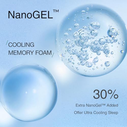 Novilla 10 Inch Queen Size Memory Foam Mattress with Cooling Gel Foam for Pressure Relief Medium Plush Mattress in a Box