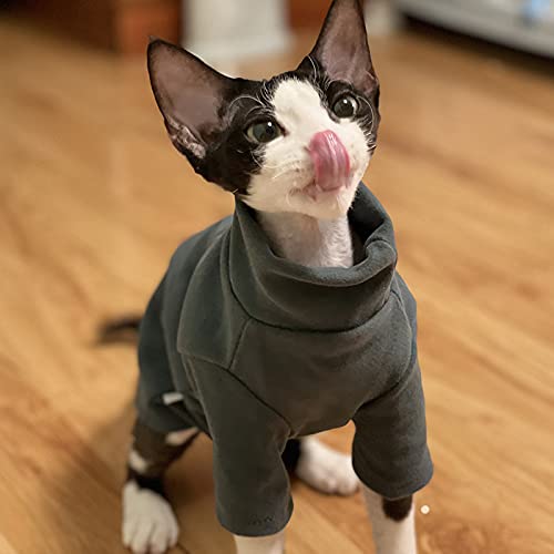 Amazon | スフィンクスの猫の服自己発熱暖かい熱下着スフィンクスの服