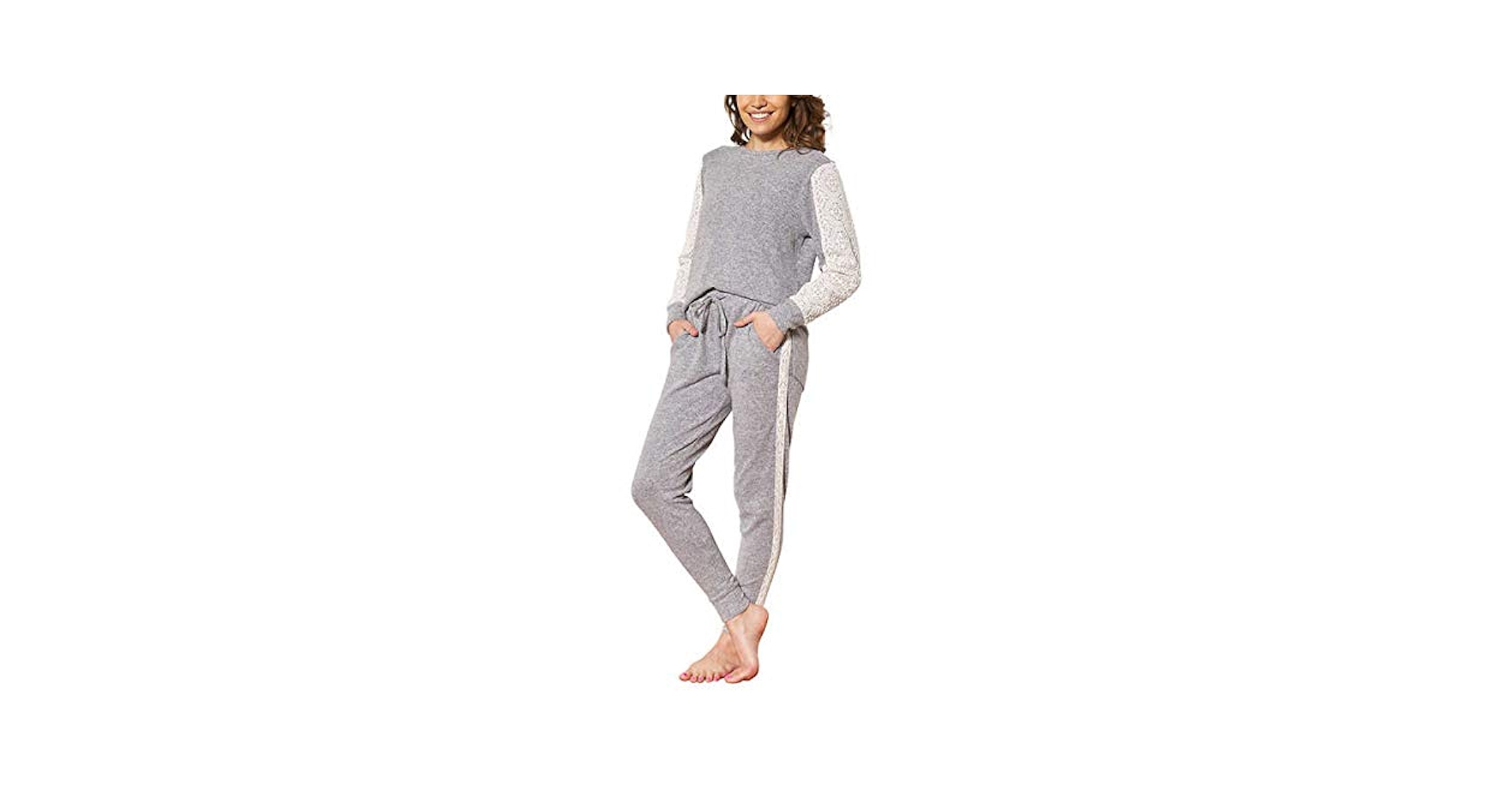 ROSIER DreamPajama Long Sleeve &pantsセット Signature Ribbed | 2PC Relaxed Long Sleeve Set – Fancy Homebody