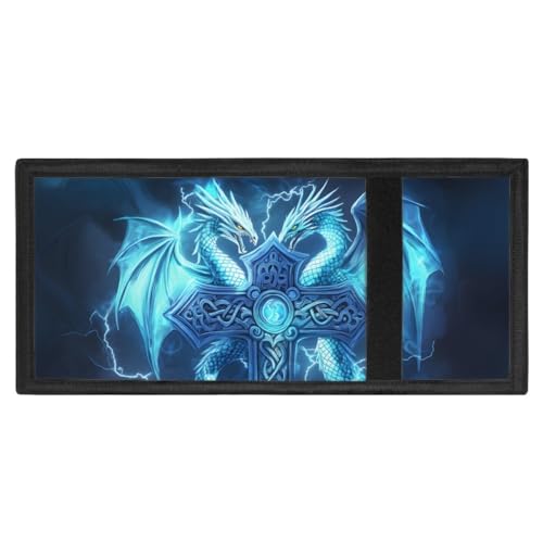 GLUDEAR Kid Boy Girl Lightning Viking Dragon Cross Wallet Trifold Youth Wallet Coin Pocket Card Holders Money Organizer2