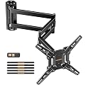 Perlegear Long Arm TV Wall Mount for 32-65? TVs, 37.4” Long Extension Corner TV Mount, Max VESA 400x400mm, Articulating Arms Full Motion Wall Mount Bracket with Swivel and Tilt, Holds up to 110 lbs