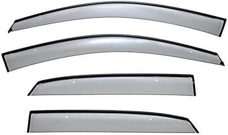 WellVisors Window Visors Wind Deflectors Compatible with Lexus 2004-2009 RX330 RX350 RX400h with Black Trim Rain Guards 3-847LX006