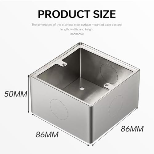 Boîtier de montage en surface 50 mm isolé et en acier durable