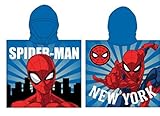 Öko-Tex Standard 100 Spiderman - Poncho de baño (55 x 110 cm)
