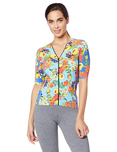 Márcio May Sports Camisa Ciclismo Feminina Funny Salada Frutas, Grande, Multicolorido