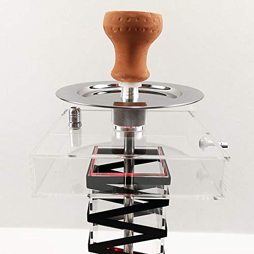 Rteanb Huka Micro Moderne Acryl-Blase Shisha mit einem Schlauch Big Smoke und bunten LED-Licht Shisha Set for… – Bild 4