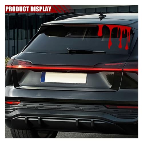 Image of Flowing Blood Bloody Sticker Decal, Blood Dripping Car Sticker, Theme Bleeding Decals for Car Motor Tail Light Window Bumper Decoration(2PCS)