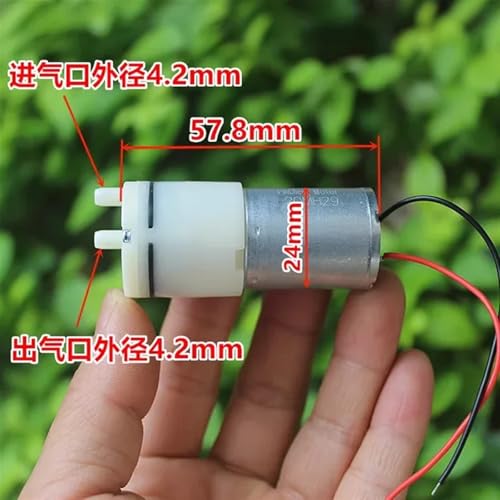 Bomba de vacío eléctrica pequeña DC 5V 6V Motor 370 miniatura 3