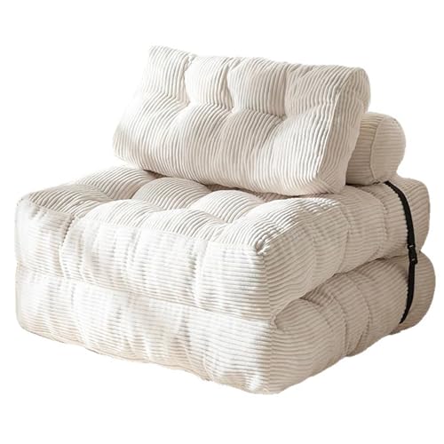 Fainyearn�\�t�@�[�x�b�h �܂肽���� 1�l�|�� ��85cm �N�b�V�����t ���[�\�t�@ �t���A�\�t�@�[ �܂肽���݃x�b�h ��l��炵 �t�@�u���b�N �Ђ��|���t�� (�z���C�g)