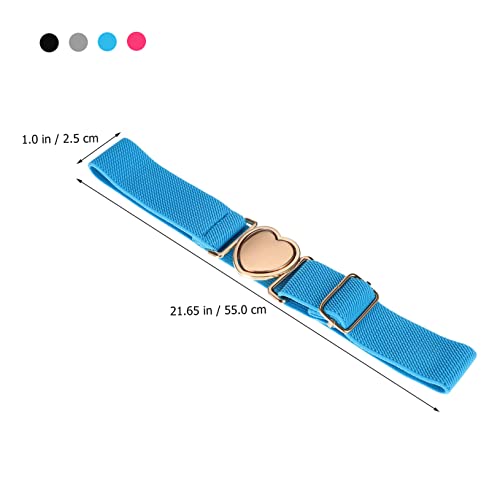 4Pcs Kids Elastic Belts for Girls Adjustable Decorative Waist Belt Comfortable Stretchy Design for Toddlers for Everyday Wear2