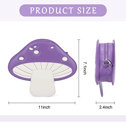 Women Unique Cute Mushroom Shaped Crossbody Purse Bags Small Lovely Shoulder Bags4