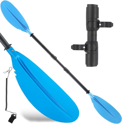 Kayak Paddles 4 pcs, Adjustable 70-97in, Steel Tube, Black