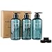 Produktbild Leere Pumpflaschen, 3 Stück, 300/500 ml, Kunststoff, nachfüllbar, für Toilettenartikel, Flüssigkeitsaufbewahrung, Spender für Lotion, Shampoo, Duschgel, Creme