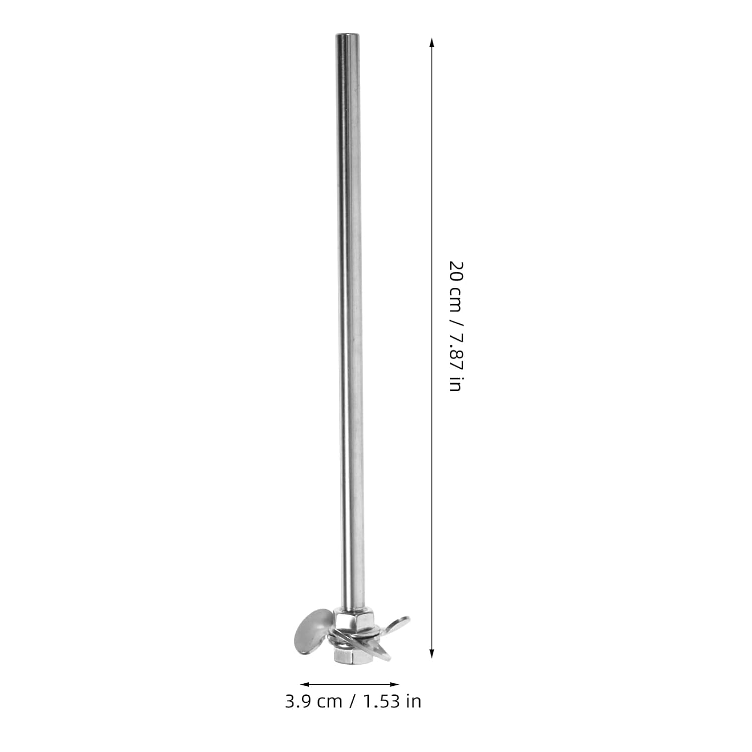 ULTECHNOVO Chemistry Lab Stirrer Rod Mixing 8x200mm Magnetic Stirrer Stir Bar for Drill