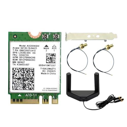 Tarjeta WiFi 6 AX200NGW adaptador Bluetooth 5.2 tarjeta de red inalámbrica 2974Mbps Win11