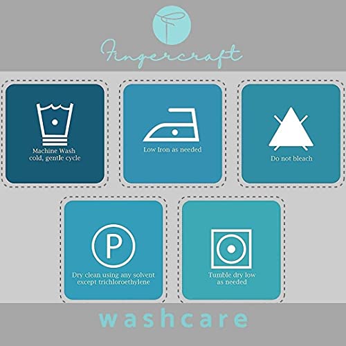 Image of FINGERCRAFT Kitchen Cloth 100% Soft High GSM Cotton Fabric Kitchen Towel, 20 x 30 Inches Perfect Size for Kitchen Uses, Set of 6, Multipurpose Use as Dish Towel, Bar Towel (Blue Floral)
