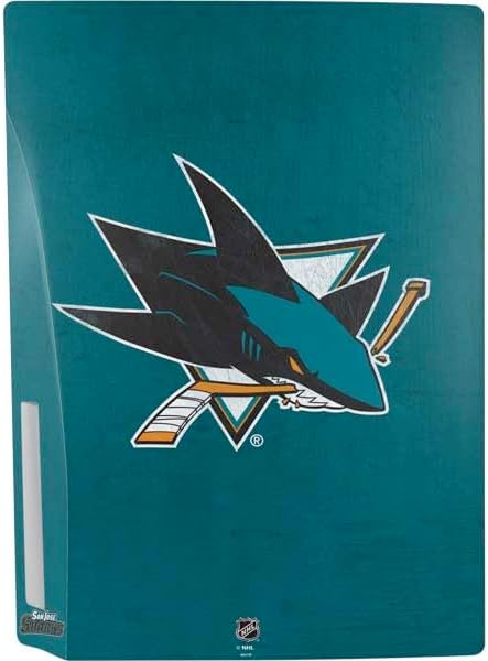 Skinit Decal Gaming Skin Compatible with PS5 Bundle - Officially Licensed NHL San Jose Sharks Distressed Design