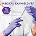 Jointown Nitrile Exam Gloves, Medical Ice Blue Gloves Disposable Latex Free Powder-Free For Exam, Food Prep Cleaning, Medium Case of 1000, M