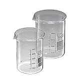 jeulin Graduation blanche BECHER FORME BASSE 600 ML (Pack de 10)