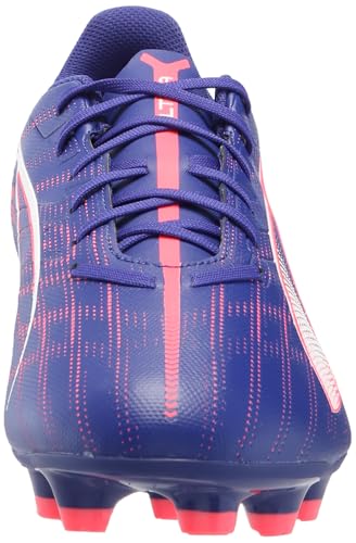 PUMA Puma Men's Ultra 5 Play Firm, Artificial Ground Soccer Cleats, Lapis Lazuli-Puma White-Sunset Glow, 9