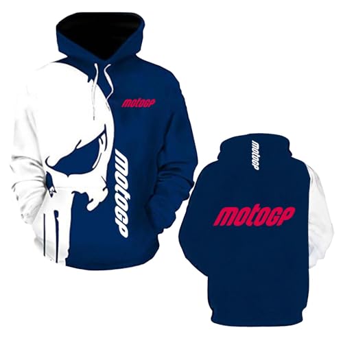 Sweat à capuche homme MotoGP shirt de sport imprimé avec poche veste décontractée manches longues