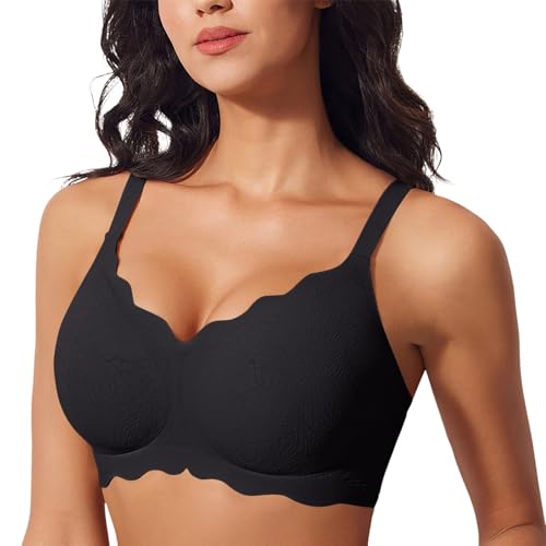 Soutien-gorge sans armature blanc XXL confortable et invisible pour femme active