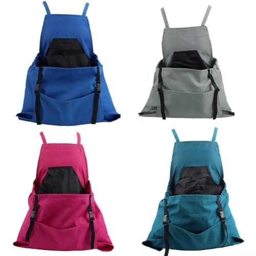 Floweringbeter Delantal de jardinería resistente e impermeable con correas ajustables para todos los tamaños de cuerpo (gris), como se muestra en la imagen., Gris