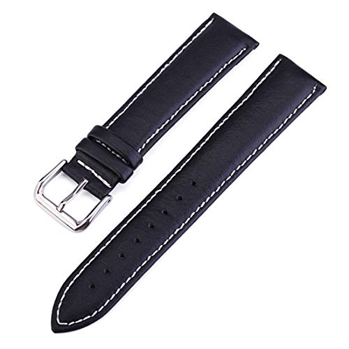 Bracelets de montre de rechange en cuir de vachette 14mm 18mm 20mm 22mm