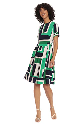 Maggy London Women's Short Sleeve Matte Jersey Dress Career Workwear Office Occasion Event Guest of2