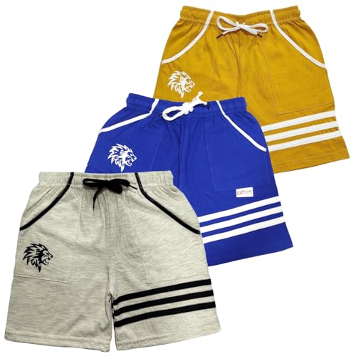 Image of LilBits Boys Pack of 3 Striped Shorts