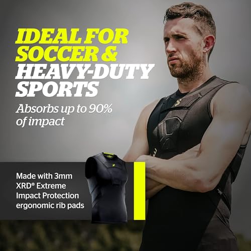Storelli BodyShield Sleeveless Undershirt, Protective Soccer Base Layer, Lightweight Compression Top with Padded Chest2