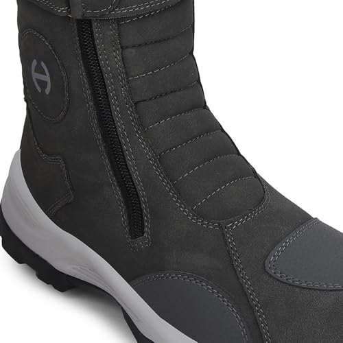 Image of Liberty Healers Black & Dark Grey Boots for Men - Memory Foam Casual Wear
