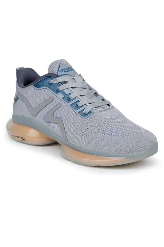 Columbus Apollo Plus Sports Shoes - Running, Walking, Gym, Lightweight-for Mens & Boy (Grey/T.Blue/Mustard) (B0BS9LLZZ1) Amazon Price History, Amazon Price Tracker