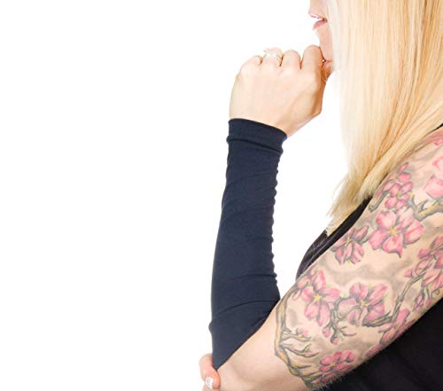 ForgottenCotton Long Jersey Fabric Arm Cuff in Navy Blue