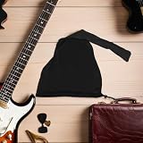 HONITANO Czarny Pokrowiec Gitarę z Poliestru i Odporny Kurz Lekki Ochraniacz Akustyczne Elektryczne i Basowe Instrumenty Muzyczne z Regulowanym Ściągaczem