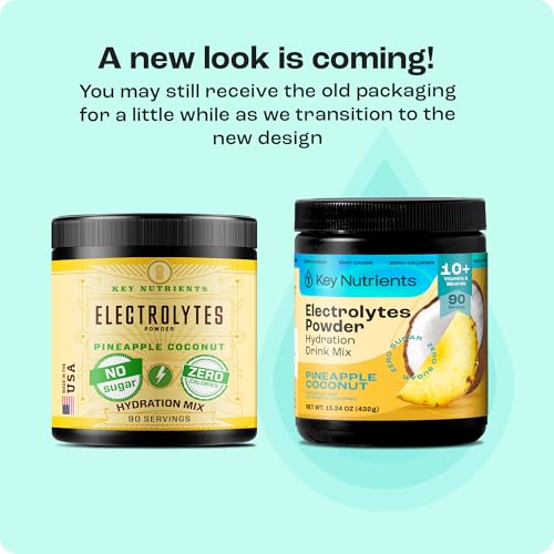 image for KEY NUTRIENTS Multivitamin Electrolytes Powder No Sugar - Tropical Pin