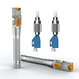 toolco 2er-Pack Visueller Fehlerlokalisierer 50 km mit FC/LC-Adapter-Kit, Singlemode 9/125 µm FC-Stecker auf LC-Buchse, Glasfaser-Lichtstift für CATV-Telekommunikations- und Wartungsarbeiten