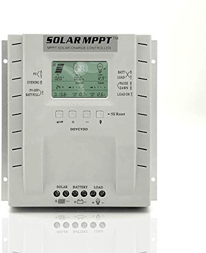 OOYCYOO MPPT Solar Charge Controller, 60amp Solar Panel Charging Battery Regulator 60A 12V/24V