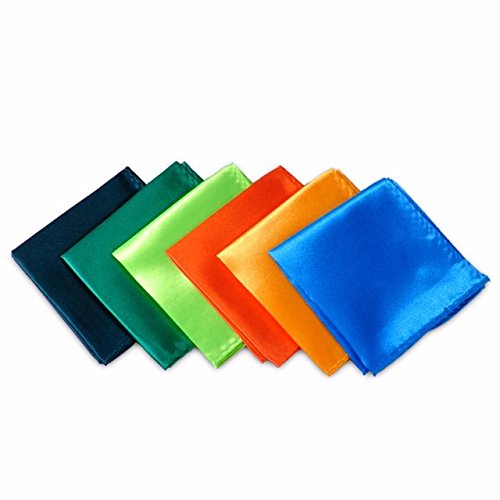 Pañuelo de bolsillo Boolavard de satén liso para evitar trajes apagados en bodas y oficinas 6