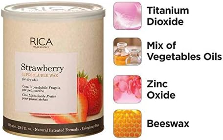 RICA Strawberry Liposoluble Wax - 800ml