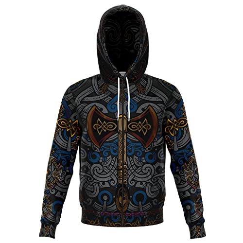 Sweatshirt motif hache Viking et tatouage celte pour les soirées fraîches