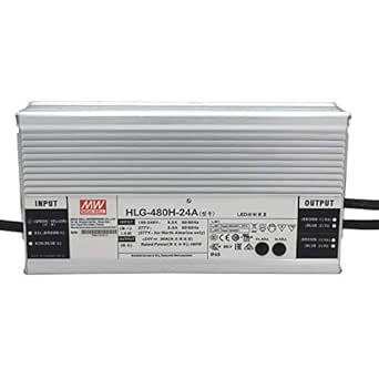 Unbekannt HLG-480H-24A: Mean Well LED-Netzteil 480 W, 24 V, IP65, Spannung und Strom einstellbar 24 V, 480 W