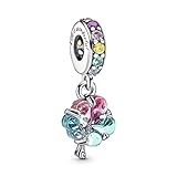 Feiere die Rückkehr des Frühjahrs und die Schönheit, die es mit sich bringt, mit dem Baum des Zusammenhalts Murano-Glas Charm-Anhänger